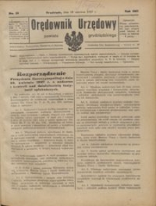 Orędownik Urzędowy Powiatu Grudziądzkiego 1927 nr 25