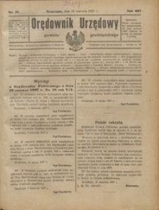 Orędownik Urzędowy Powiatu Grudziądzkiego 1927 nr 26