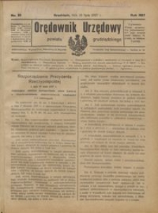 Orędownik Urzędowy Powiatu Grudziądzkiego 1927 nr 29