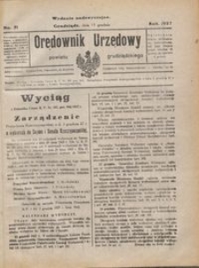 Orędownik Urzędowy Powiatu Grudziądzkiego 1927 nr 51