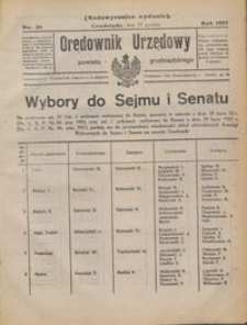 Orędownik Urzędowy Powiatu Grudziądzkiego 1927 nr 56