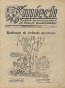 Śmiech: dodatek humorystyczny do Gazety Grudziądzkiej 1930.04.26 R. XXXIV nr 4