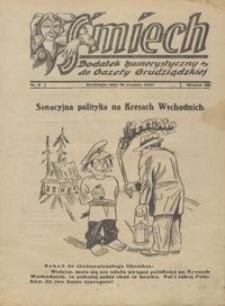 Śmiech: dodatek humorystyczny do Gazety Grudziądzkiej 1930.08.28 R. XXXIV nr 9