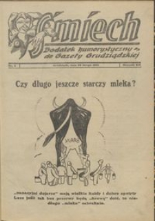 Śmiech: dodatek humorystyczny do Gazety Grudziądzkiej 1931.02.26 R. XII nr 3
