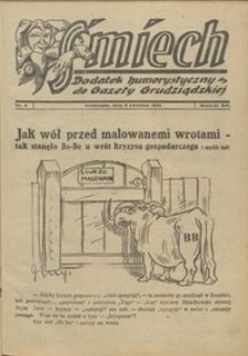 Śmiech: dodatek humorystyczny do Gazety Grudziądzkiej 1931.04.02 R. XII nr 4