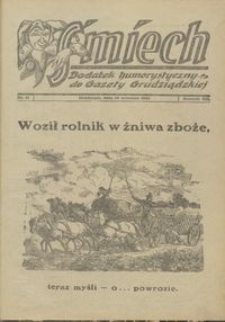 Śmiech: dodatek humorystyczny do Gazety Grudziądzkiej 1931.09.10 R. XII nr 11