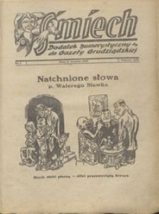 Śmiech: dodatek humorystyczny do Gazety Grudziądzkiej 1933.01.17 R. XIV nr 1