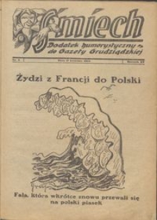 Śmiech: dodatek humorystyczny do Gazety Grudziądzkiej 1934.04.17 R. XV nr 5