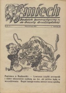 Śmiech: dodatek humorystyczny do Gazety Grudziądzkiej 1934.07.10 R. XV nr 8