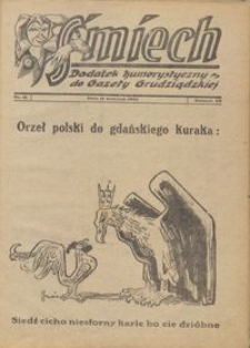 Śmiech: dodatek humorystyczny do Gazety Grudziądzkiej 1934.09.11 R. XV nr 11