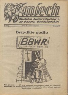 Śmiech: dodatek humorystyczny do Gazety Grudziądzkiej 1934.10.23 R. XV nr 12