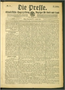 Die Presse 1907, Jg. 25, Nr. 2 Zweites Blatt