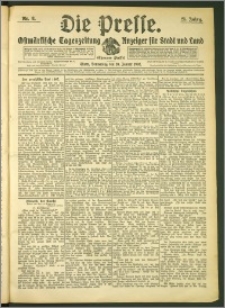 Die Presse 1907, Jg. 25, Nr. 8 Zweites Blatt