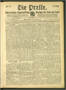 Die Presse 1907, Jg. 25, Nr. 10 Zweites Blatt