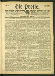 Die Presse 1907, Jg. 25, Nr. 11 Zweites Blatt, Drittes Blatt