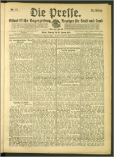 Die Presse 1907, Jg. 25, Nr. 12 Zweites Blatt, Drittes Blatt