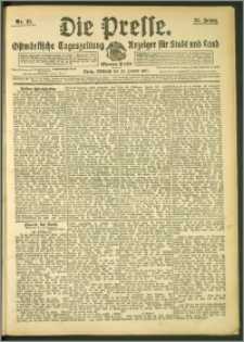 Die Presse 1907, Jg. 25, Nr. 19 Zweites Blatt