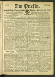 Die Presse 1907, Jg. 25, Nr. 23 Zweites Blatt, Drittes Blatt