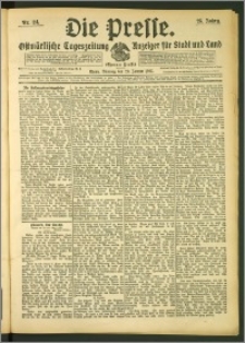 Die Presse 1907, Jg. 25, Nr. 24 Zweites Blatt, Drittes Blatt
