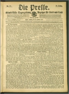 Die Presse 1907, Jg. 25, Nr. 35 Zweites Blatt, Drittes Blatt