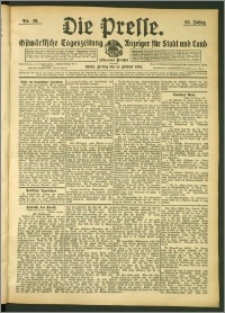 Die Presse 1907, Jg. 25, Nr. 39 Zweites Blatt