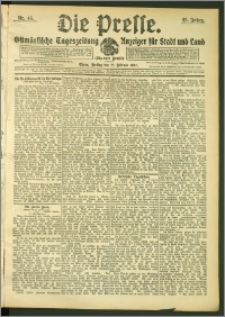 Die Presse 1907, Jg. 25, Nr. 45 Zweites Blatt