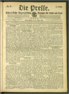 Die Presse 1907, Jg. 25, Nr. 48 Zweites Blatt