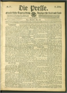 Die Presse 1907, Jg. 25, Nr. 55 Zweites Blatt