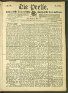 Die Presse 1907, Jg. 25, Nr. 59 Zweites Blatt, Drittes Blatt