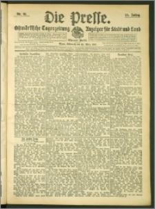 Die Presse 1907, Jg. 25, Nr. 61 Zweites Blatt