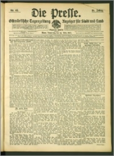 Die Presse 1907, Jg. 25, Nr. 62 Zweites Blatt