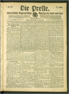 Die Presse 1907, Jg. 25, Nr. 64 Zweites Blatt