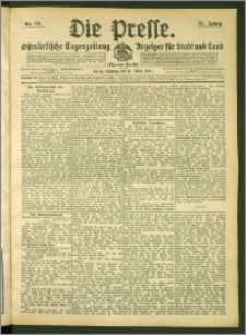 Die Presse 1907, Jg. 25, Nr. 65 Zweites Blatt, Drittes Blatt