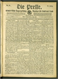 Die Presse 1907, Jg. 25, Nr. 66 Zweites Blatt