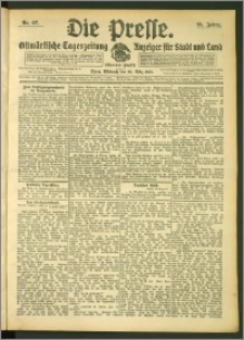 Die Presse 1907, Jg. 25, Nr. 67 Zweites Blatt