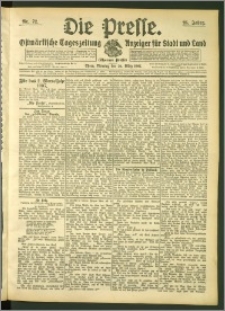 Die Presse 1907, Jg. 25, Nr. 72 Zweites Blatt, Drittes Blatt