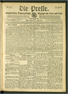 Die Presse 1907, Jg. 25, Nr. 85 Zweites Blatt