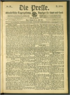 Die Presse 1907, Jg. 25, Nr. 88 Zweites Blatt