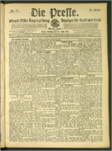 Die Presse 1907, Jg. 25, Nr. 94 Zweites Blatt