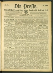 Die Presse 1907, Jg. 25, Nr. 99 Zweites Blatt, Drittes Blatt