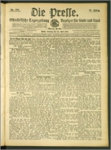 Die Presse 1907, Jg. 25, Nr. 100 Zweites Blatt