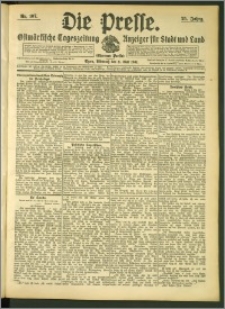 Die Presse 1907, Jg. 25, Nr. 107 Zweites Blatt