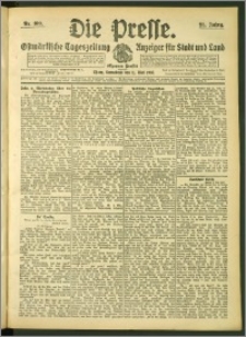 Die Presse 1907, Jg. 25, Nr. 109 Zweites Blatt