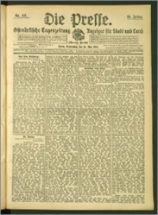 Die Presse 1907, Jg. 25, Nr. 113 Zweites Blatt