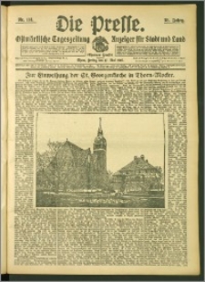 Die Presse 1907, Jg. 25, Nr. 114 Zweites Blatt