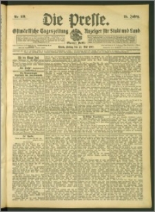 Die Presse 1907, Jg. 25, Nr. 119 Zweites Blatt