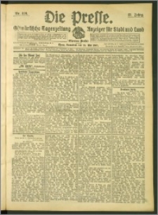 Die Presse 1907, Jg. 25, Nr. 120 Zweites Blatt
