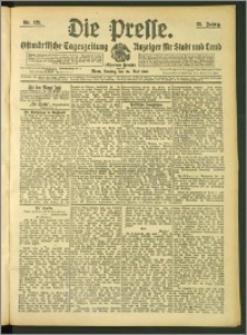 Die Presse 1907, Jg. 25, Nr. 121 Zweites Blatt, Drittes Blatt