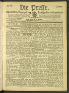 Die Presse 1907, Jg. 25, Nr. 122 Zweites Blatt