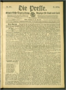 Die Presse 1907, Jg. 25, Nr. 124 Zweites Blatt